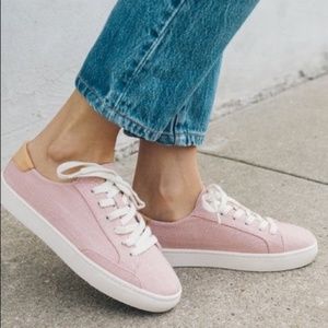 Soludos Sneakers Ibiza Linen Dusty Rose Pink 7.5 NIB / New in Box